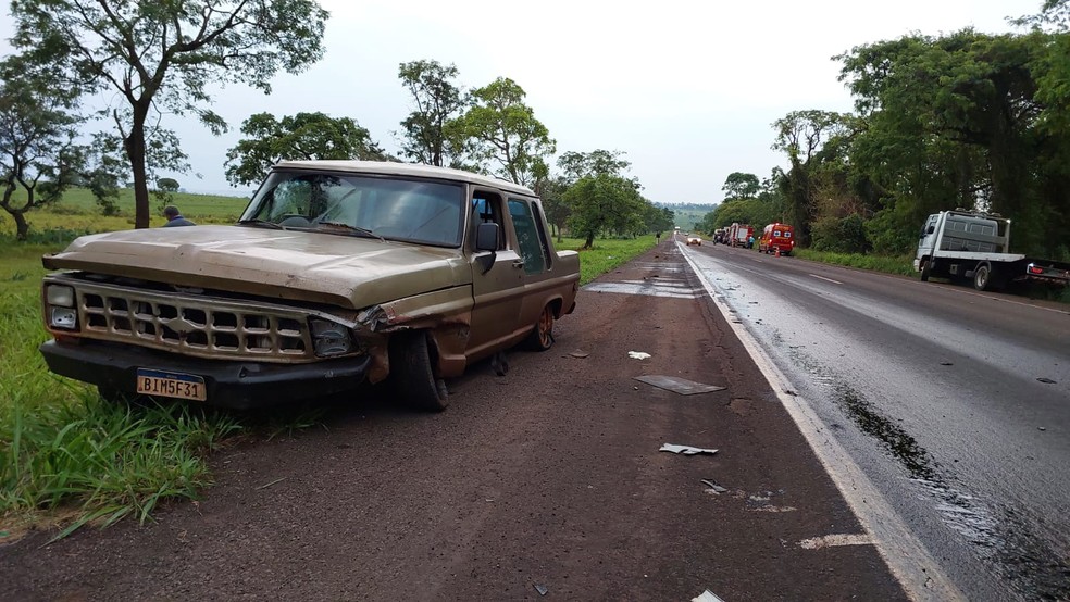 Acidente aconteceu na BR-267 — Foto: Cenário MS