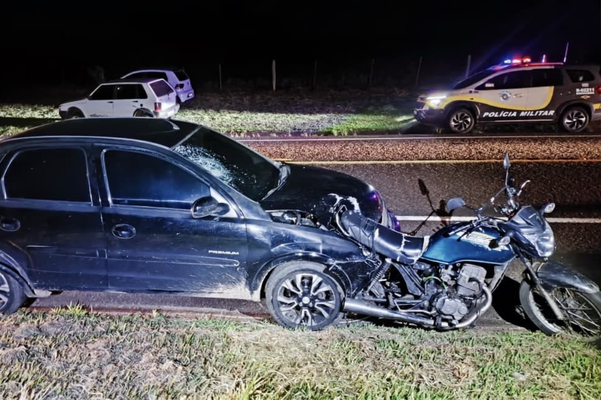 Motociclista morre após ser atingido por carro em estrada de acesso a Anhumas