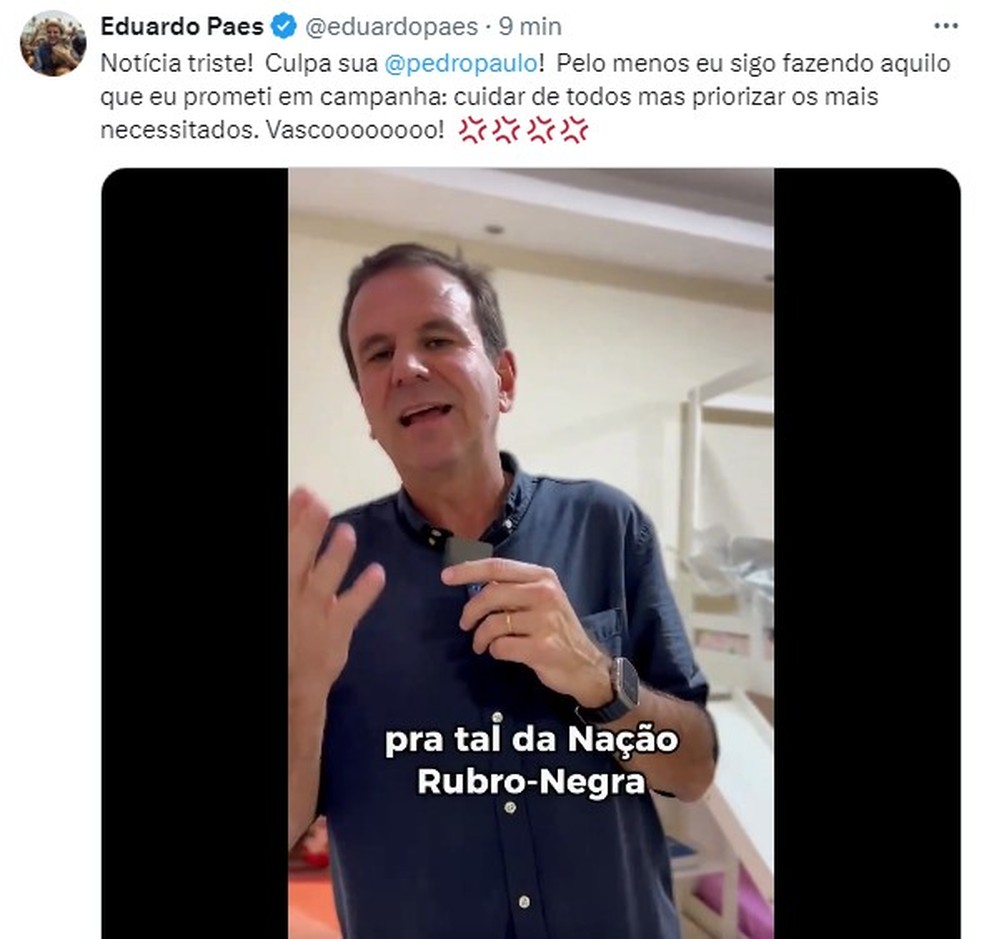 Prefeito anuncia que fará a desapropriação do terreno do Gasômetro — Foto: Reprodução redes sociais
