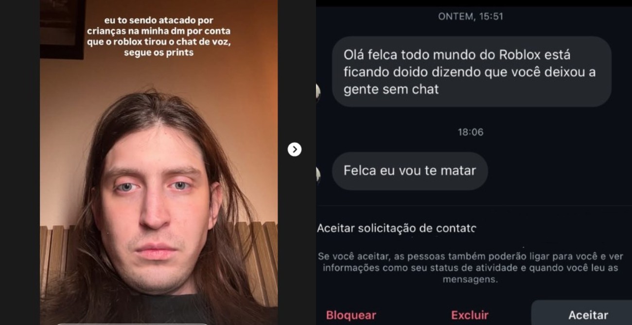 Felca diz ter recebido ameaças nas redes sociais após novas regras no Roblox: 'Vou te matar'