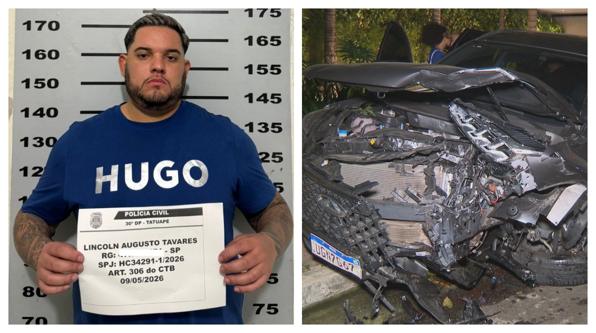 Motorista de Porsche é preso por dirigir embriagado e bater em quatro carros estacionados no Tatuapé, Zona Leste de SP