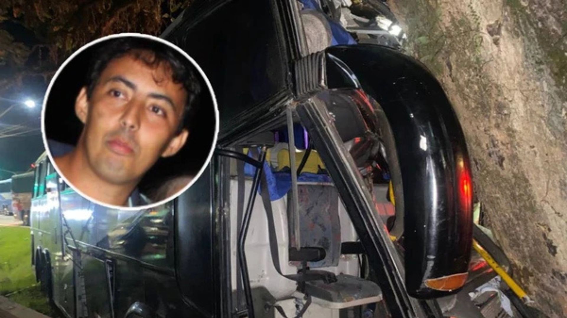 Motorista morre e 22 turistas de MG ficam feridos após ônibus de viagem bater em árvore na BR-262, no ES