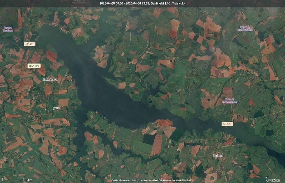 Imagem Copernicus Data Space Ecosystem/Divulgação