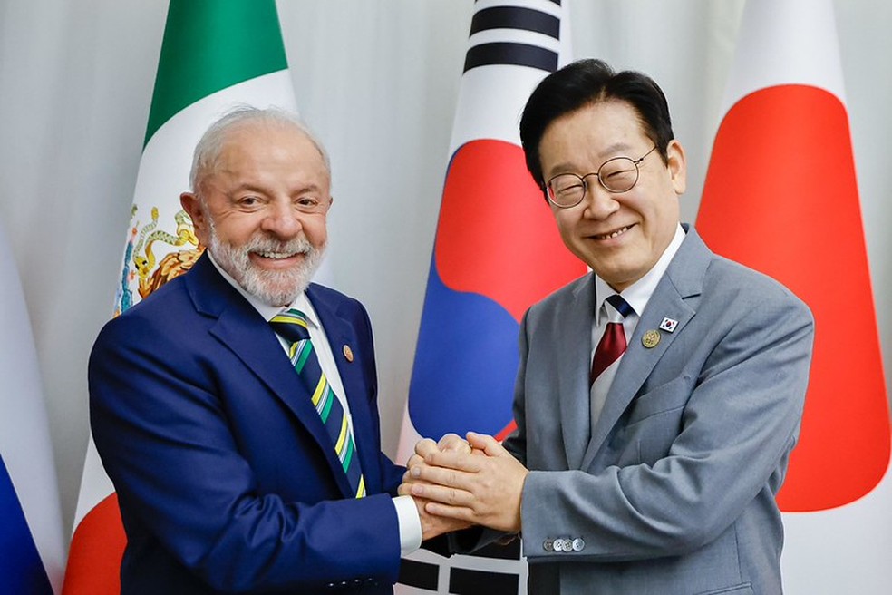 Lula e presidente da Coreia do Sul em reunião constrangedora