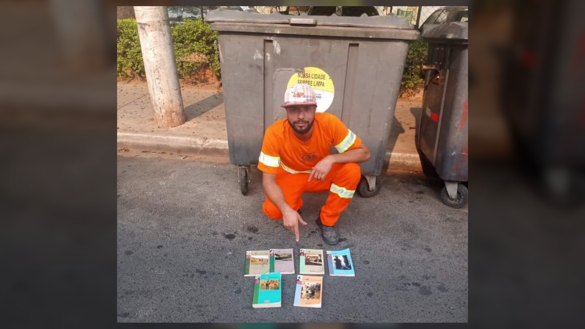Coletor de lixo que montou biblioteca com livros que seriam jogados fora cria projeto de literatura itinerante em Sorocaba