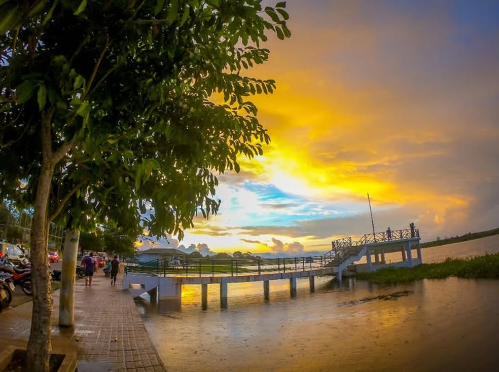 Praia do Miriti, em Manacapuru. — Foto: Divulgação/Prefeitura de Manacapuru