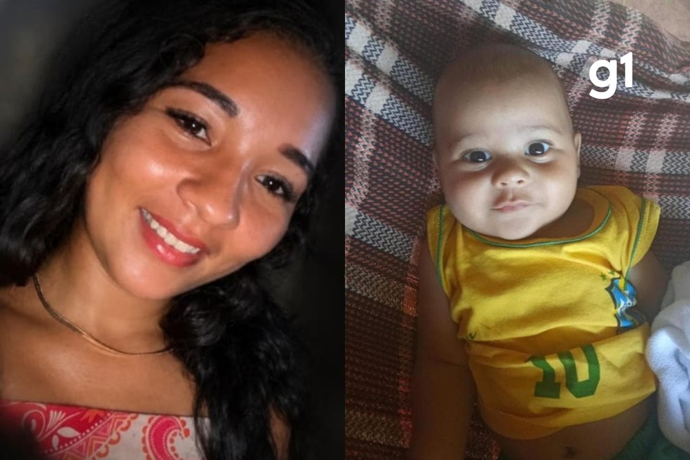Taymilla Reis da Silva, de 23 anos, e o filho Emanuel Reis Gonçalves foram encontrados mortos em MT — Foto: Reprodução