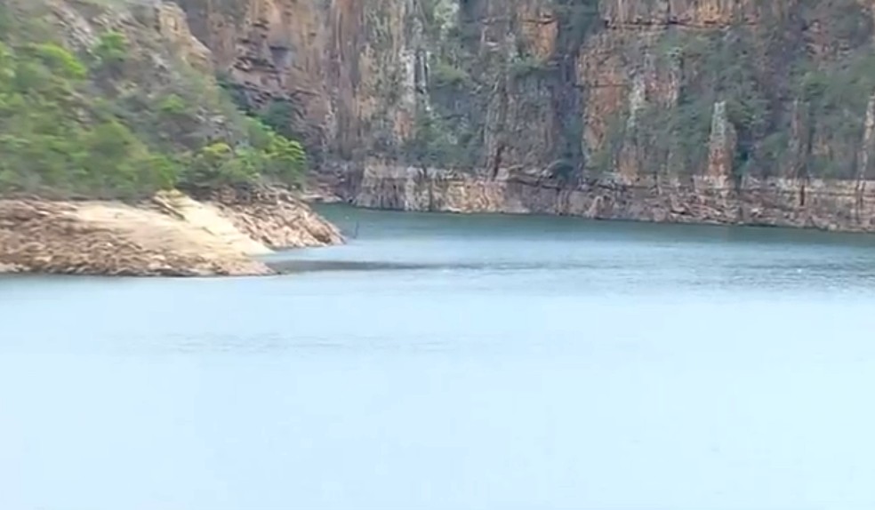 Lago de Furnas na região de São José da Barra, MG — Foto: Reprodução/EPTV