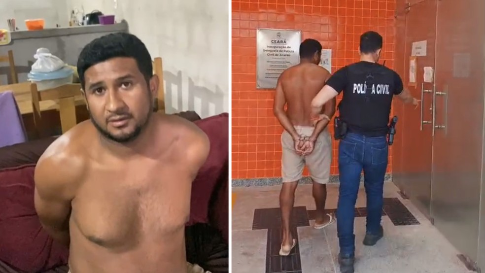 Zelador condenado por estuprar adolescente de prédio onde trabalhava é preso em Acaraú. — Foto: Delegacia de Acaraú/ Reprodução