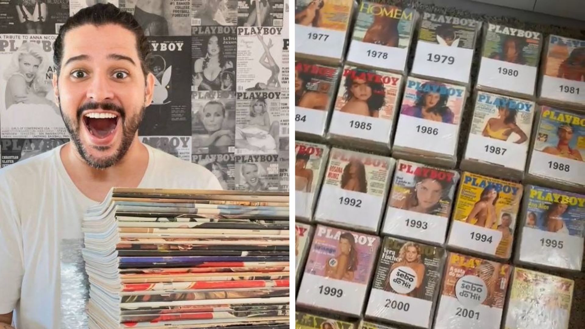 Dono de sebo de revistas masculinas vende coleção da 'Playboy' por R$ 73 mil