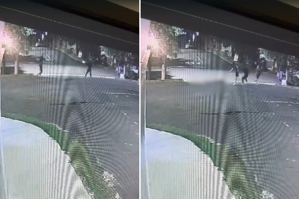 Câmara flagra momento em que suspeito de atacar terreiro de umbanda em Presidente Prudente é morto a tiros