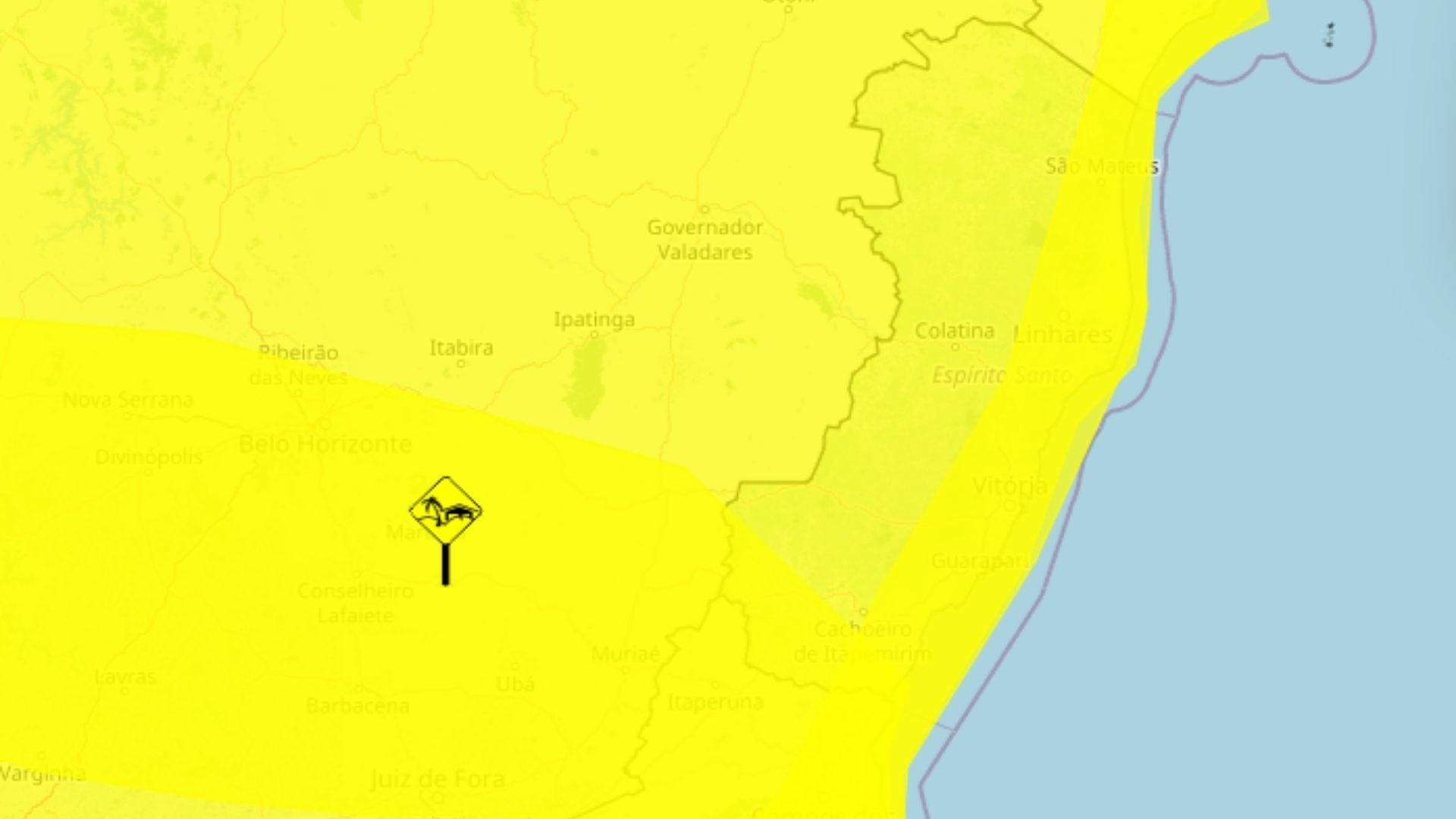 ES recebe alertas de queda brusca de temperatura, tempestade e ventos costeiros; veja lista de cidades em risco