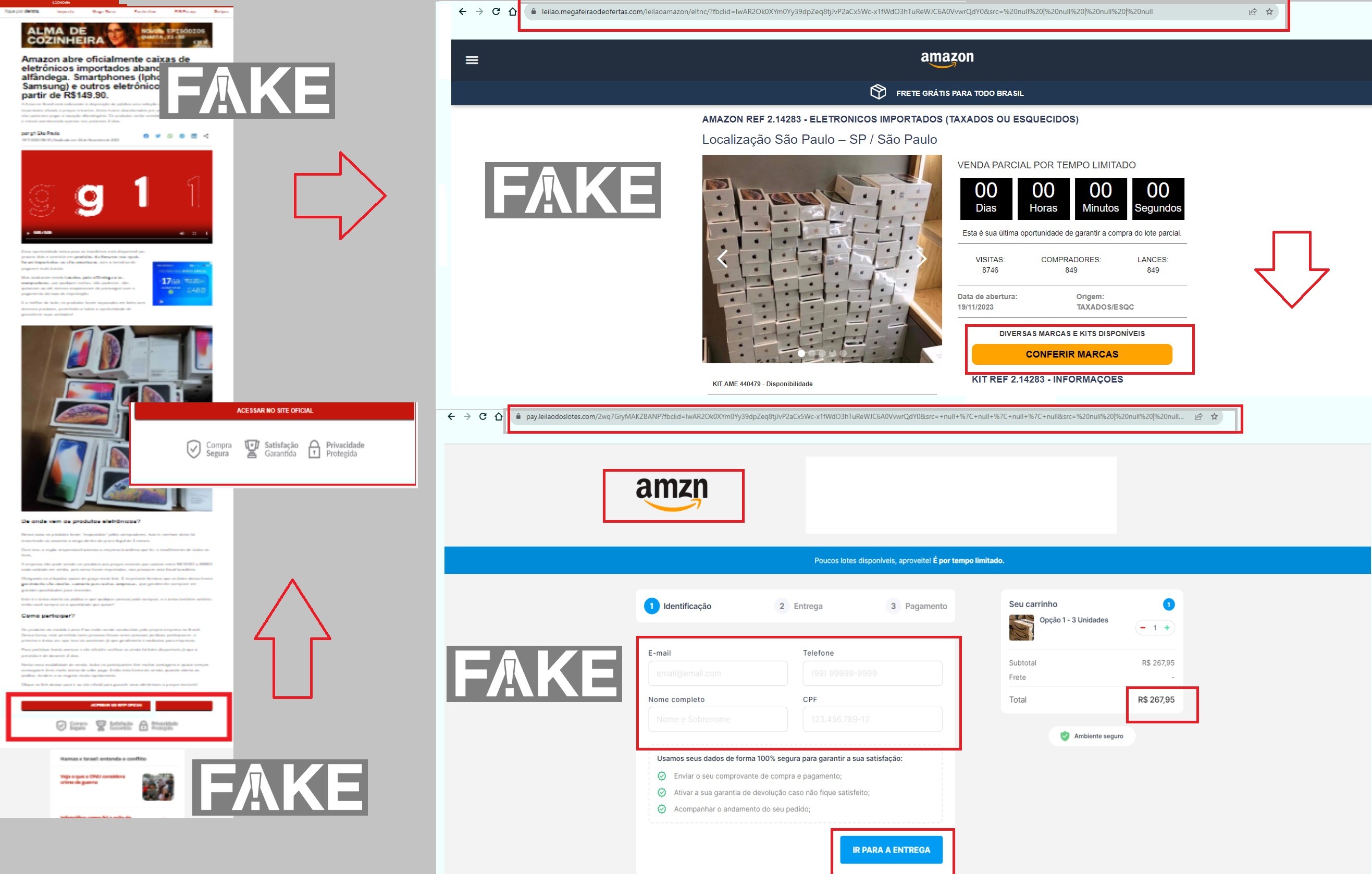 É #FAKE que g1 publicou que Amazon abre caixas de eletrônicos ...