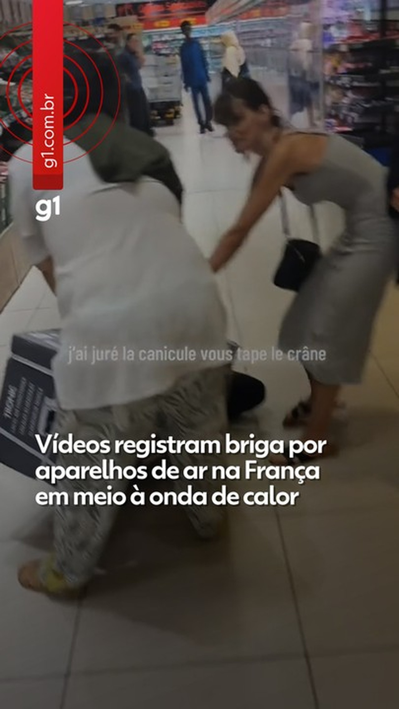 VÍDEO: Franceses trocam agressões em briga por ventiladores e aparelhos de ar-condicionado