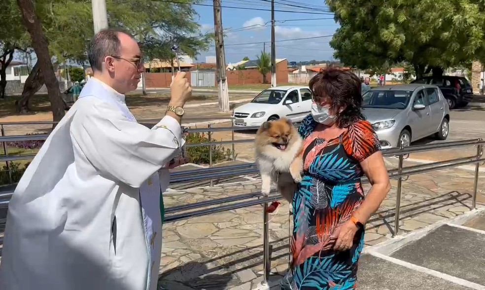 Dia de São Francisco de Assis tem bênção para animais em Natal. — Foto: Foto: Cedida