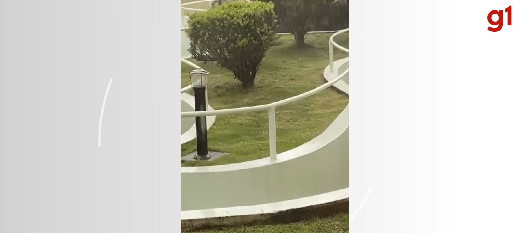 Granizo cai durante chuva forte na Grande Florianópolis; Defesa Civil alerta para temporais isolados