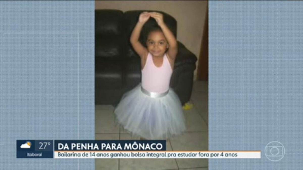 Uma bailarina da Penha vai estudar em Mônaco por quatro anos