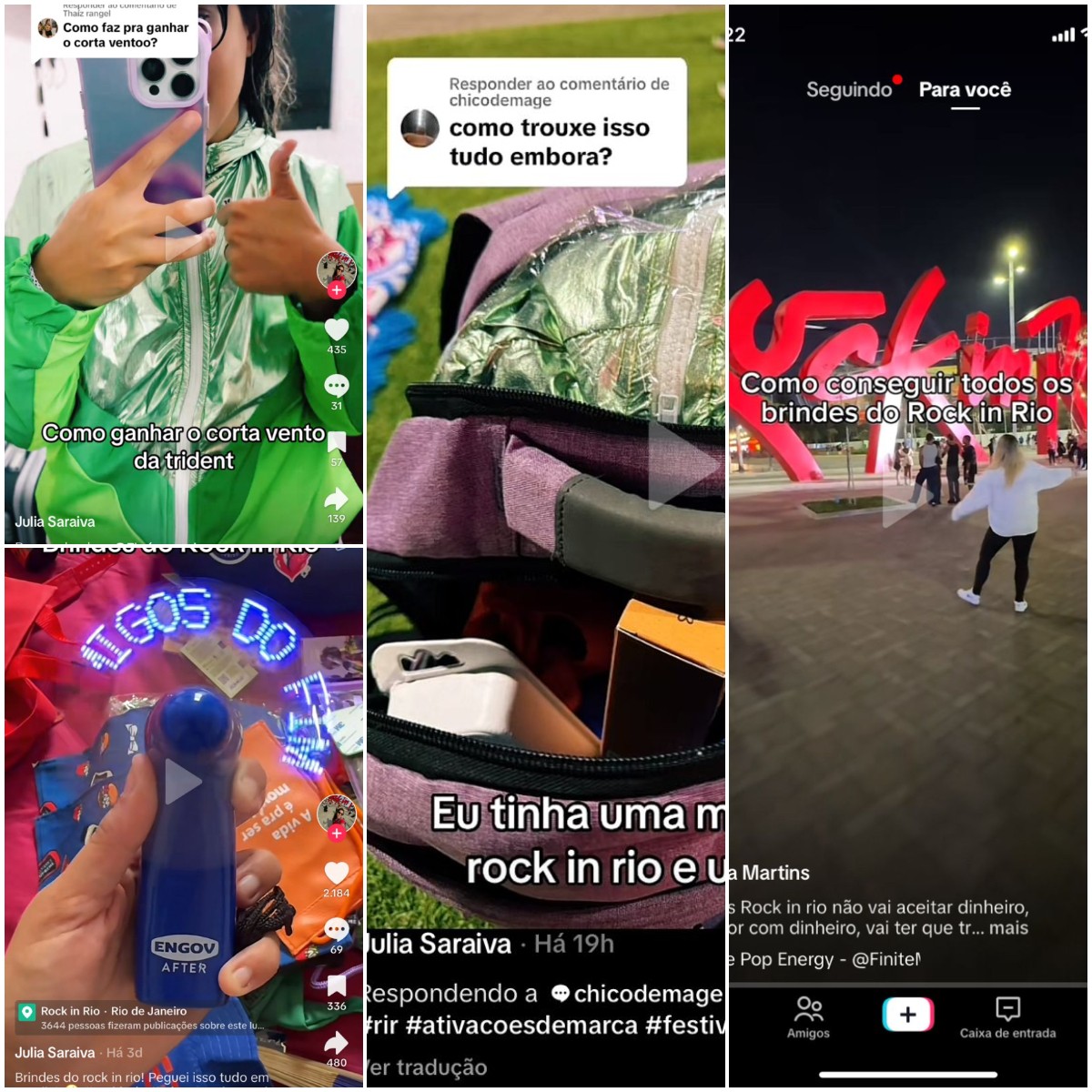 Caça a brindes no Rock in Rio vira trend no TikTok com planilhas e listas de dicas; veja prêmios 