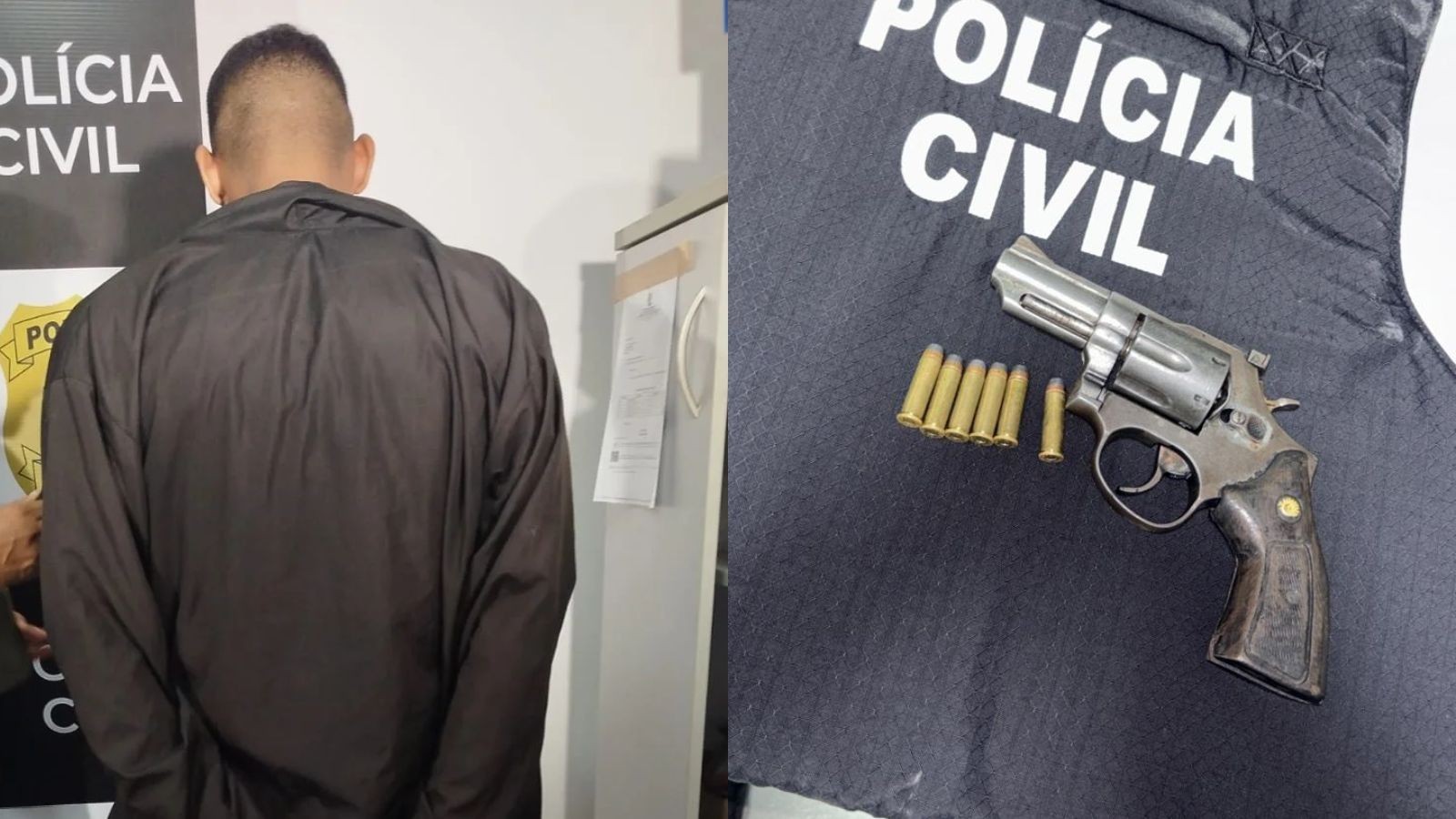 Suspeito de homicídio e roubos é preso no PI; arma e munições foram apreendidas