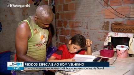 Crianças carentes escrevem cartinhas com sonhos de Natal