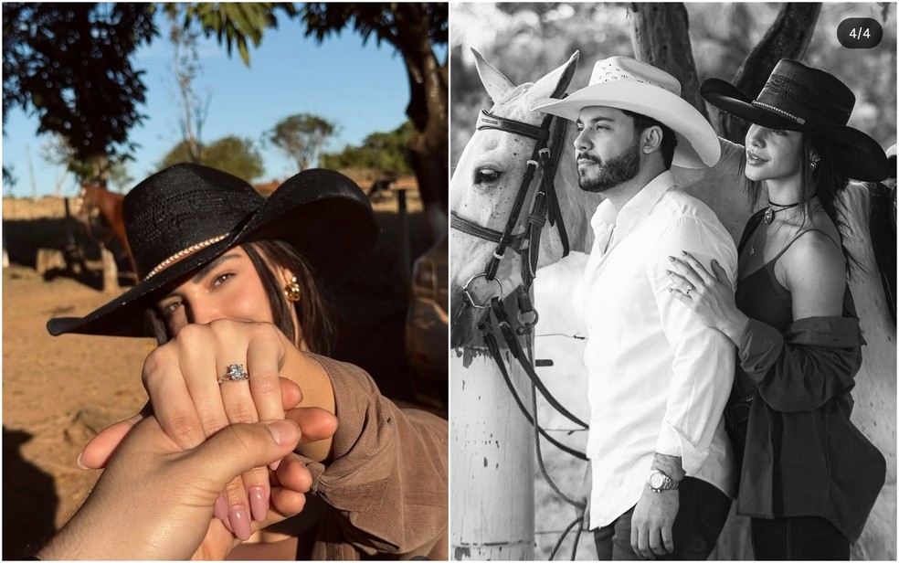 Murilo Huff e Gabriela Versiani anunciam noivado