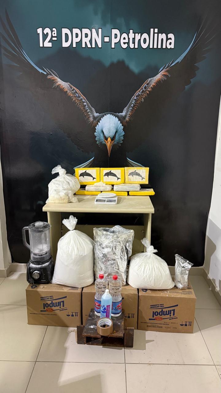 Polícia Civil apreende mais de 14 kg de cocaína e desarticula laboratório de refino em Petrolina