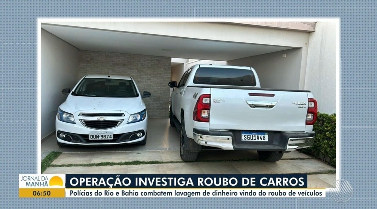 Polícia da Bahia faz operação contra facção suspeita de lavar R$ 30 milhões em um ano com furtos e roubos de veículos no RJ