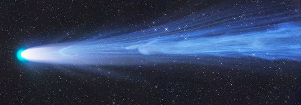 Evento de desconexão de cometa ganhou o prêmio de Fotografia de Astronomia do Ano — Foto: BBC/GERALD RHEMANN