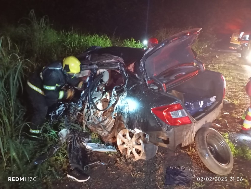 Acidente aconteceu próximo a Aliança do Tocantins, região sul do estado. — Foto: Corpo de Bombeiros/ Divulgação