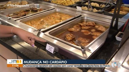 Churrascarias apostam em opções sem carnes na Sexta-Feira da Paixão, em Palmas