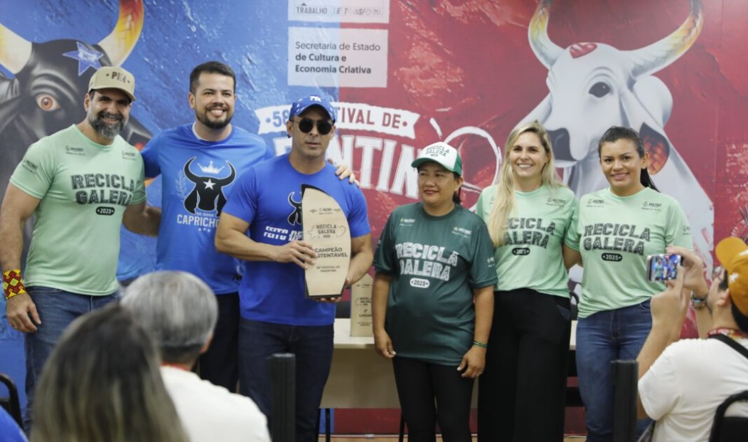 Caprichoso leva título de Campeão Sustentável com 706,94 kg de resíduos reciclados