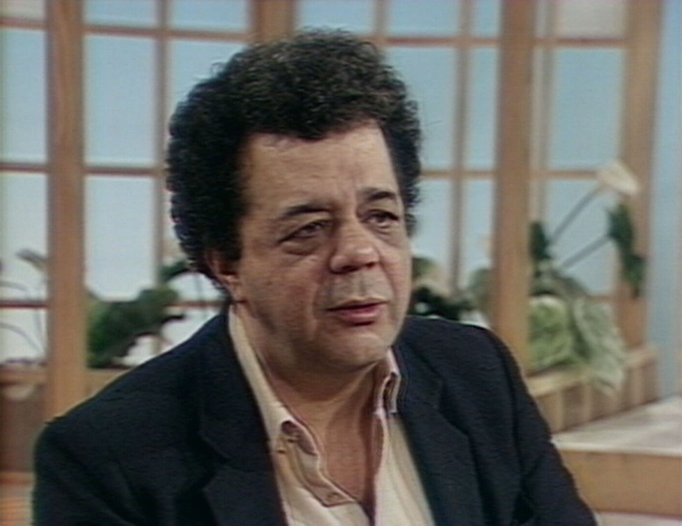 Sérgio Cabral na década de 1980 — Foto: Reprodução/ TV Globo
