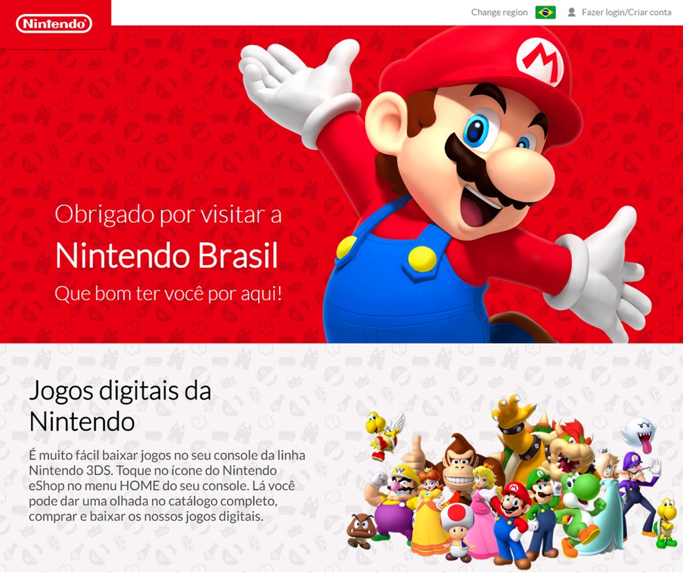 Nintendo - Site Oficial do Brasil: Videogames, Noticias e Mais