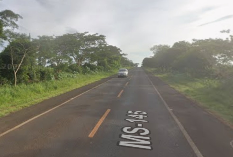 MS-145, uma das rodovias que deve receber melhorias no Estado. — Foto: Google Street View