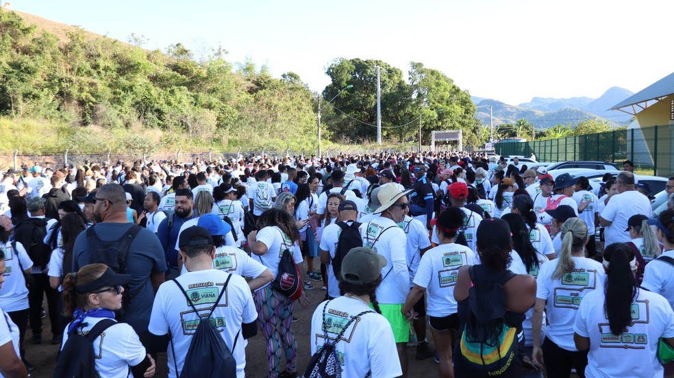 Caminhada Ecocultural de Viana. Espírito Santo — Foto: Prefeitura de Viana