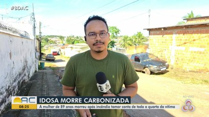 Idosa cadeirante morre carbonizada após incêndio tomar conta de quarto onde dormia no Acre
