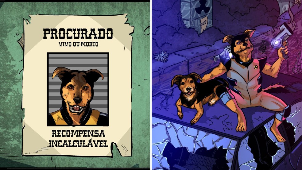 Tutor transforma pet em personagem de história em quadrinhos e protagonista de livro em Marília (SP) — Foto: Arquivo pessoal