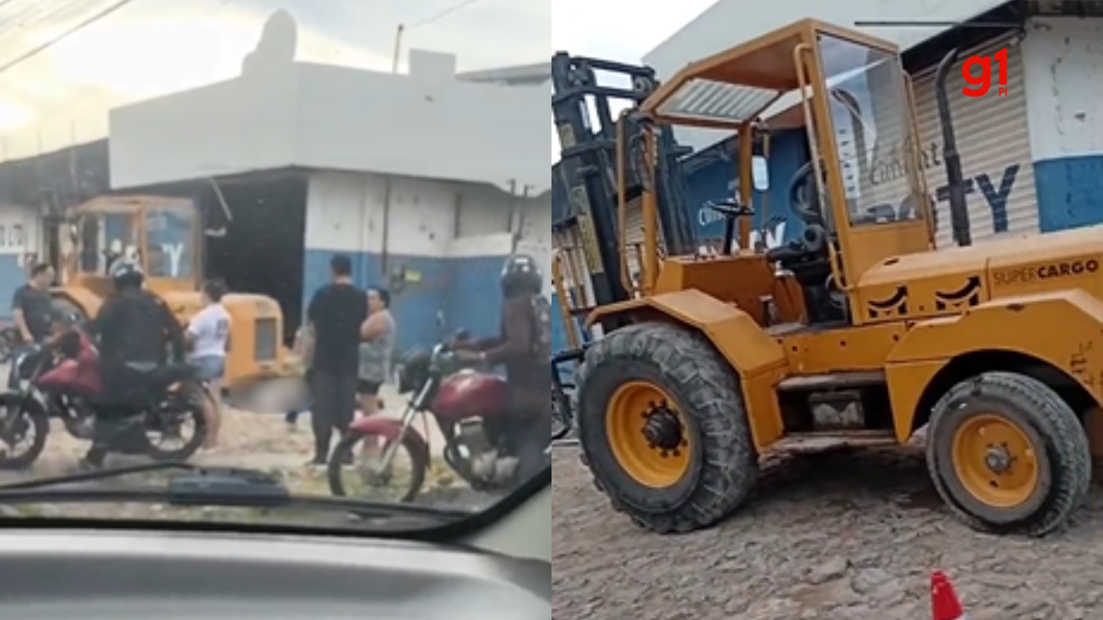 Homem morre em acidente com trator na calçada de empresa em Teresina