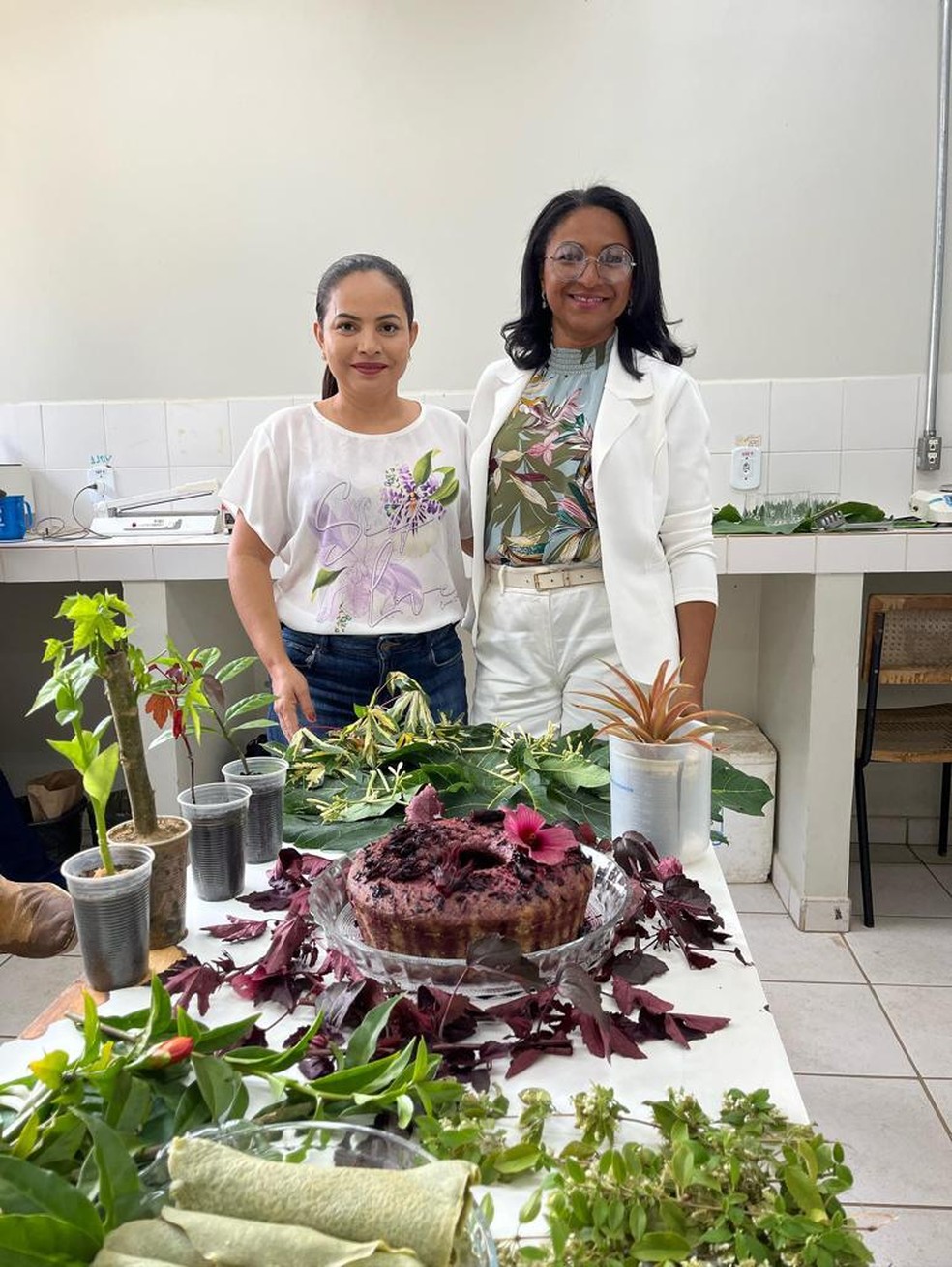 Profa. Dra. Almecina Balbino Ferreira e Profa. Dra. Marilene Lima, coordenadoras do projeto — Foto: Arquivo pessoal