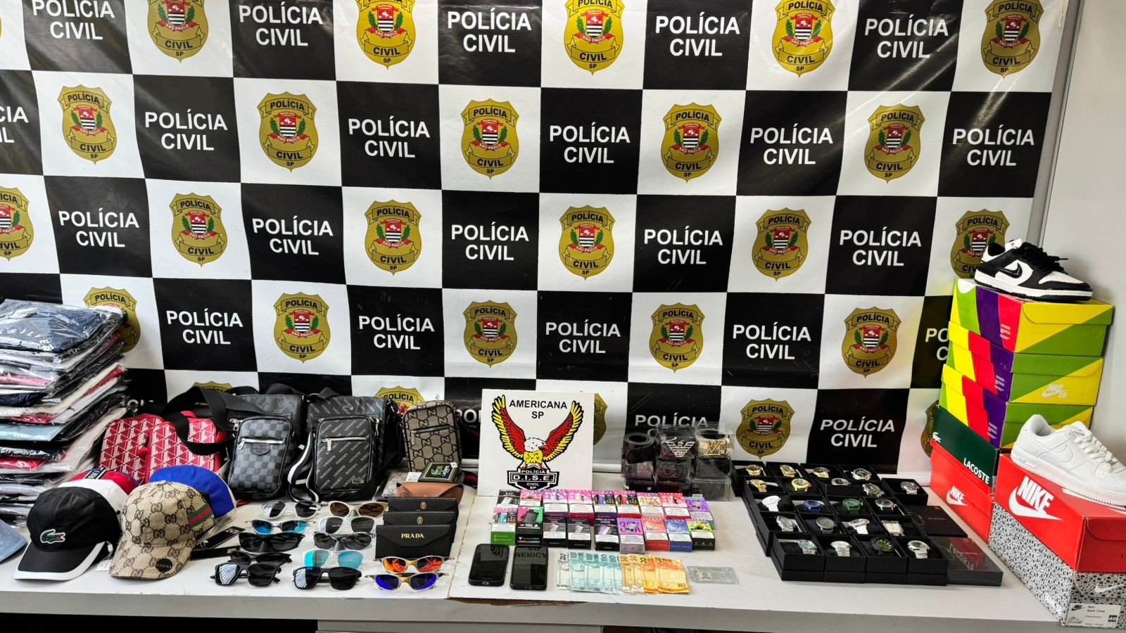 Jovem é preso com cigarros eletrônicos e produtos com indícios de falsificação em Nova Odessa