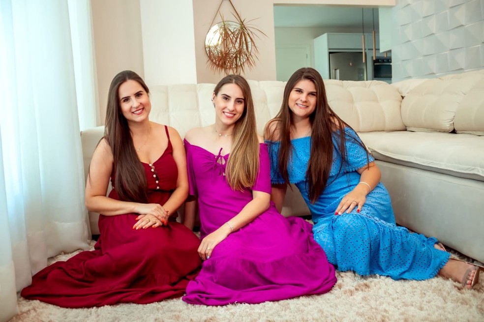 Karine, Rayne e Jayne — Foto: Arquivo pessoal