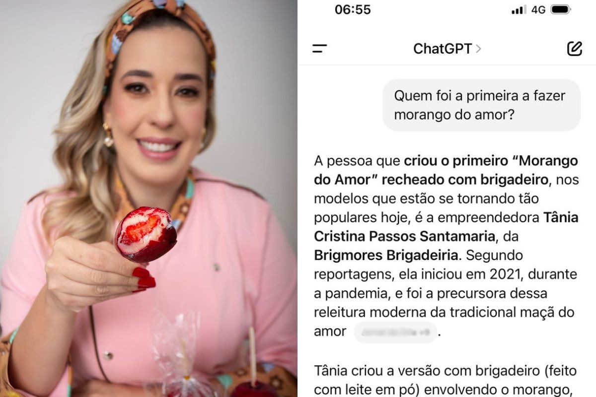 Confeiteira citada pelo ChatGPT como pioneira do doce viral ‘morango do amor’ larga multinacional e triplica salário