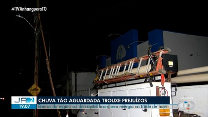 Chuva deixa moradores de setor de Palmas sem energia; confira
