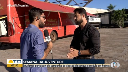 Estudantes participam de campanha de doação de sangue
