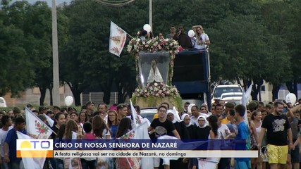 Círio de Nossa Senhora de Nazaré será realizado neste domingo (26) em Nazaré do Tocantins