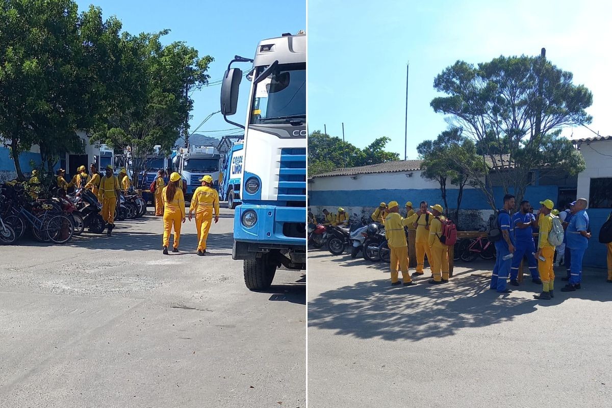 Greve da limpeza urbana atinge seis cidades da Baixada Santista