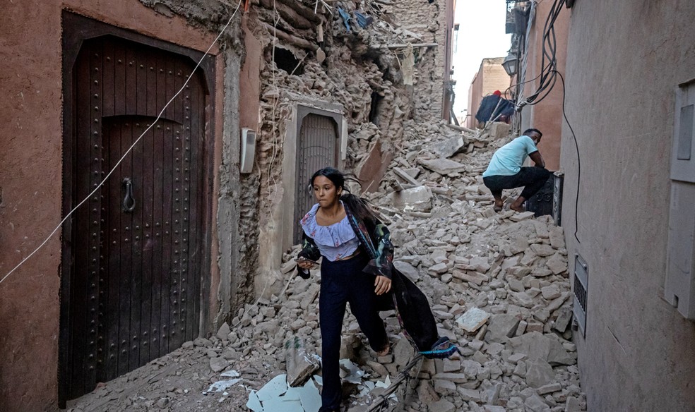 Terremoto no Marrocos — Foto: Fadel Senna/ AFP
