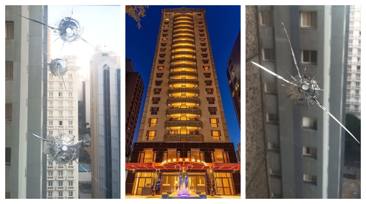 Vídeo: ataque a tiros atinge 3 andares de hotel de luxo nos Jardins