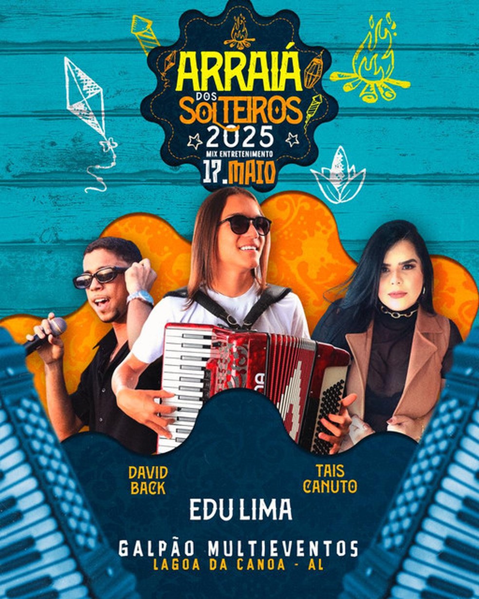  3º Arraiá dos Solteiros promete animar o público — Foto: Reprodução
