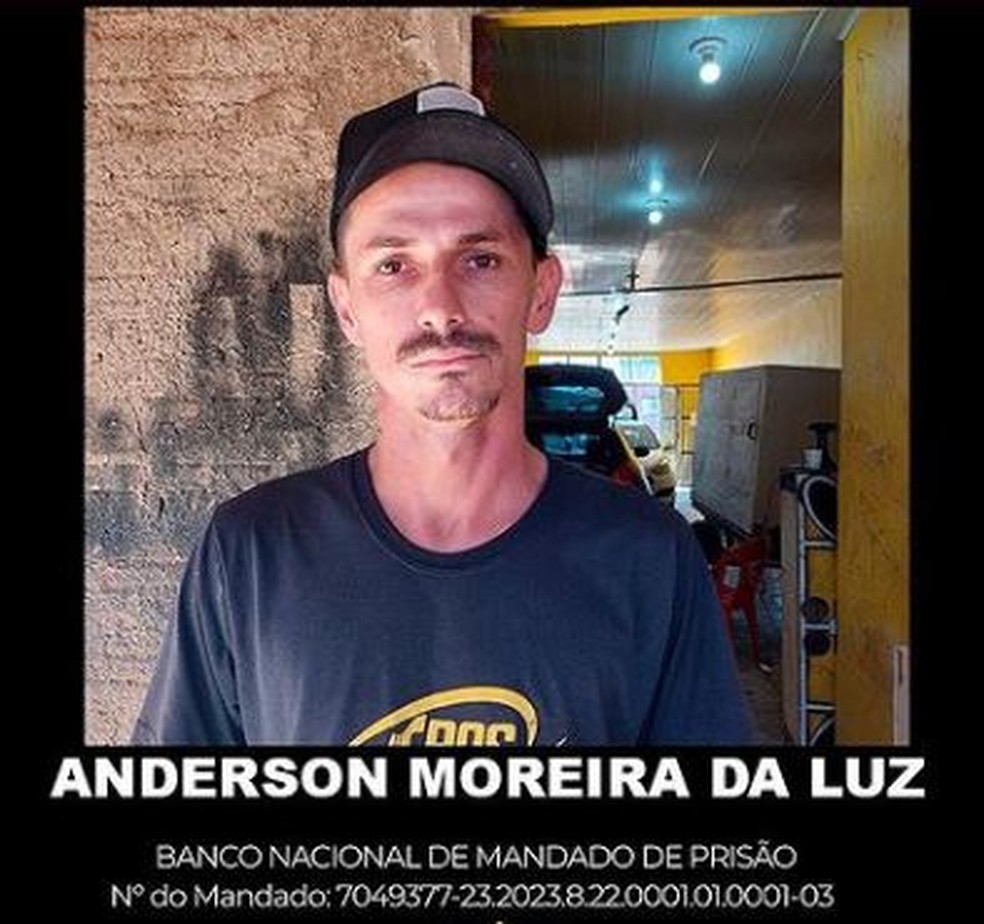 Pol&iacute;cia Civil pede informa&ccedil;&otilde;es sobre o paradeiro de Anderson Moreira da Luz, suspeito de ter matado um homem em Machadinho D'Oeste &mdash; Foto: Pol&iacute;cia Civil/Divulga&ccedil;&atilde;o